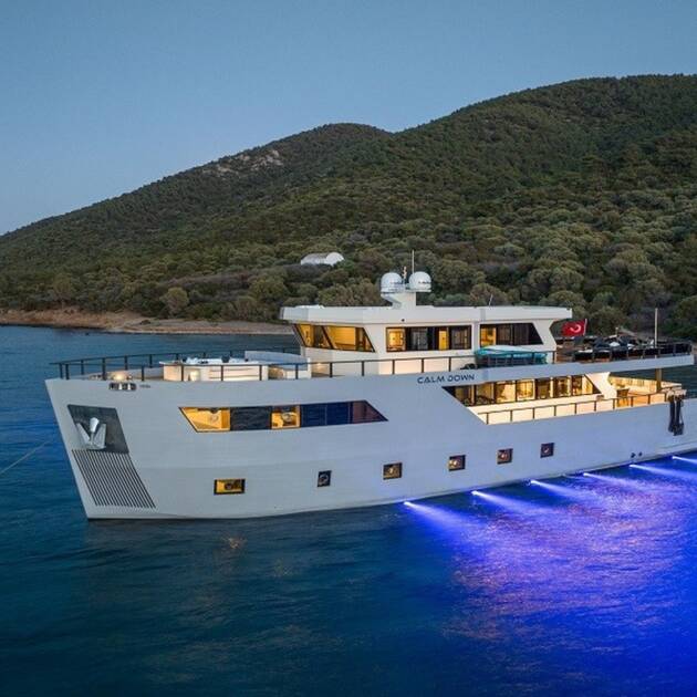 Luxury Trawler Charter Yacht "Calm Down" in Bodrum
