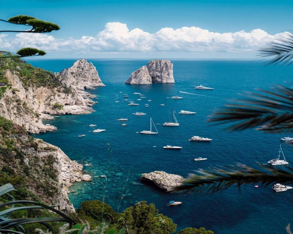Most Popular Yacht Charter Routes - Capri, Italy