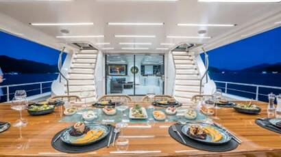 Experience gourmet cuisine prepared by your personal chef, paired with breathtaking sea views. Deep Water elevates your Turkish yachting adventure to new heights of culinary delight